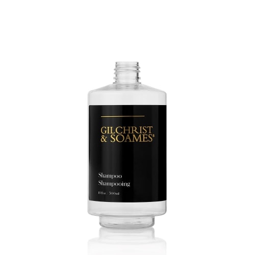 Gilchrist and Soames Shampoo Refillable Tamper Proof Bottle, Black Label, Empty, 10oz/300ml